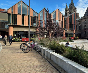 Precedent image showing active ground floors to frame public and private spaces