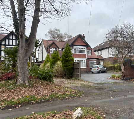 A photo of a house on Cannon Road in the Arts and Crafts style