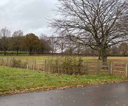 A photo of a farm access near the A46 junction