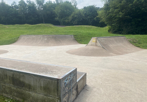 Precedent image showing a skate park