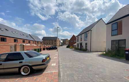 Precedent image of suitable parking court with un-allocated and visitor parking